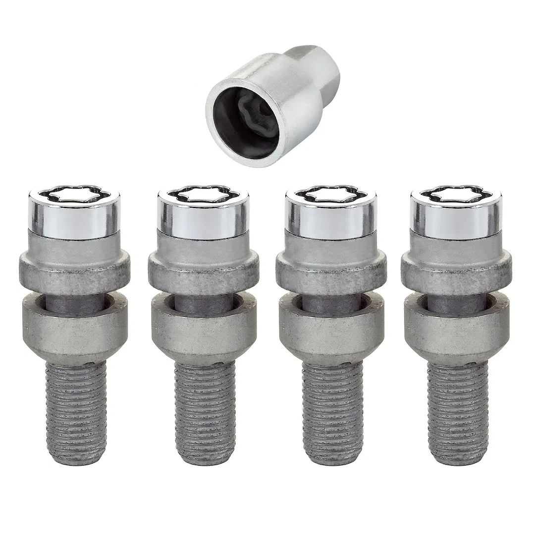 28020 – MCGARD Wheel Lock, Lug Bolt Lock 14 Millimeter x 1.5 Thread Size Radius Ball Seat Acorn Lug Use With Steel/ A...